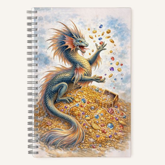 Aquatische Draak Notitieboek (Voorkant)
