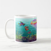 Aquatische Fantasy Koffiemok (Links)