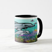 Aquatische Fantasy Mok (Voorkant rechts)