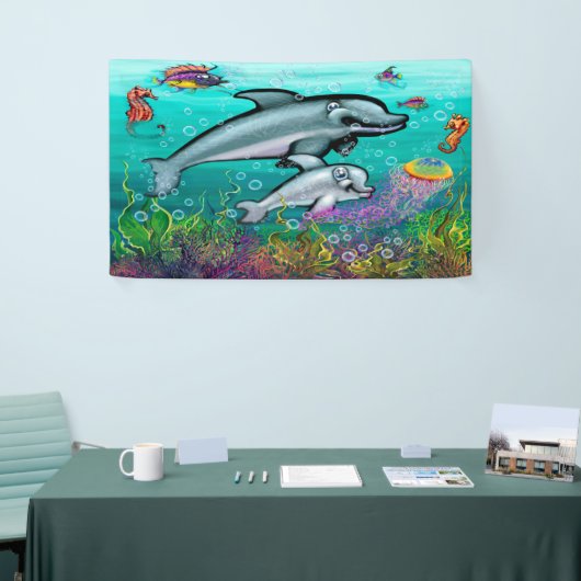 Aquatische Fantasy Spandoek (Beurs)