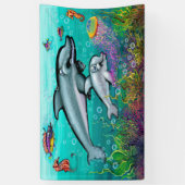 Aquatische Fantasy Spandoek (Verticaal)