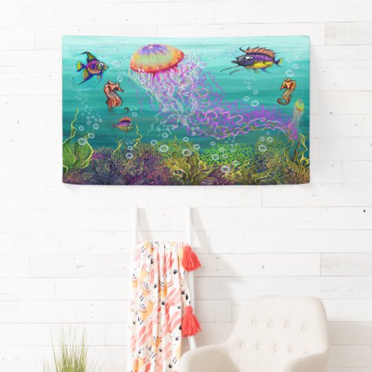 Aquatische Fantasy Spandoek (Insitu)