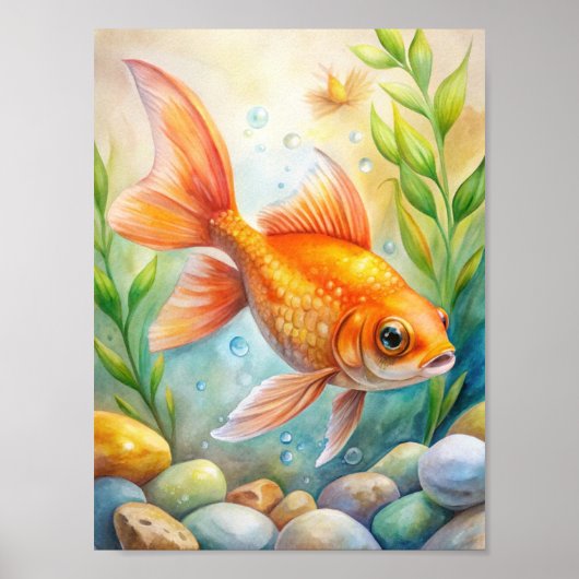 "Aquatische harmonie" Poster (Voorkant)
