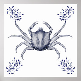 Aquatische Kunst ~ Kelp Krab Poster