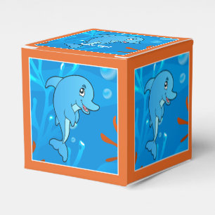 Aquatische partij voor de Cute Dolphin Ocean Favor Bedankdoosjes
