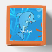 Aquatische partij voor de Cute Dolphin Ocean Favor Bedankdoosjes (Bovenkant)
