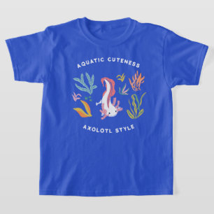 Aquatische schattigheid Axolotl T-shirt