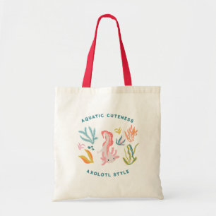 Aquatische schattigheid Axolotl Tote Bag