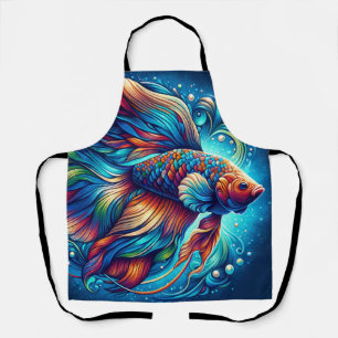 Aquatische Serenade Tropische Vis Schort