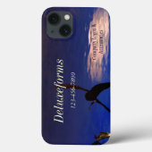 Aquatische Silhouettewolk Case-Mate iPhone Case (Achterkant)