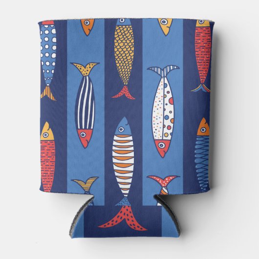 Aquatische Speeltijd: Kinderen Fish Fantasy Blikjeskoeler (Voorkant)