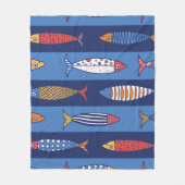 Aquatische Speeltijd: Kinderen Fish Fantasy Fleece Deken (Voorkant)