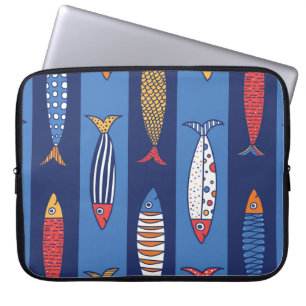 Aquatische Speeltijd: Kinderen Fish Fantasy Laptop Sleeve