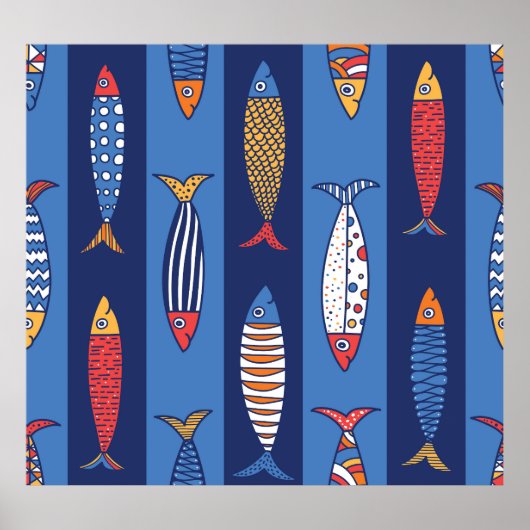 Aquatische Speeltijd: Kinderen Fish Fantasy Poster (Voorkant)