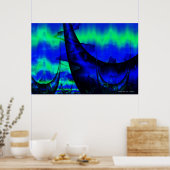 Aquatische vervorming poster (Keuken)