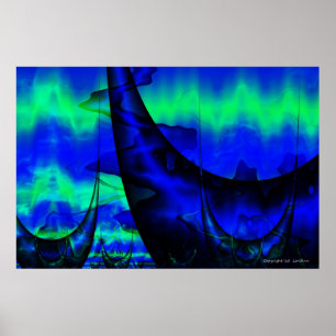 Aquatische vervorming poster