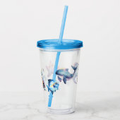 Aquatische vrienden acryl drinkbeker (Achterkant)