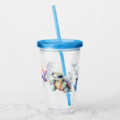 Aquatische vrienden acryl drinkbeker (Links)