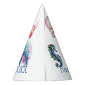 Aquatische vrienden feesthoedjes (Achterkant)