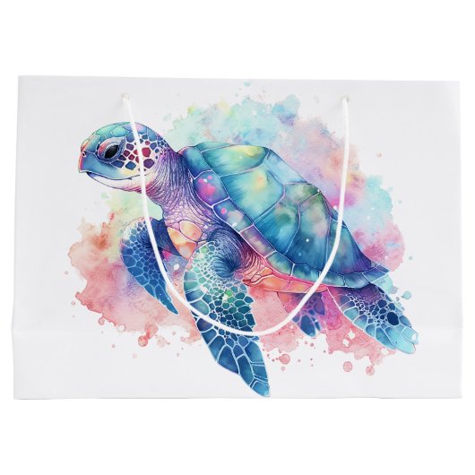 Aquatische vrienden groot cadeauzakje (Achterkant)