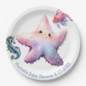 Aquatische vrienden papieren bordje (Voorkant)