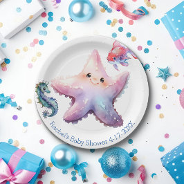 Aquatische vrienden papieren bordje