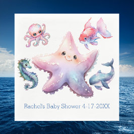 Aquatische vrienden servet