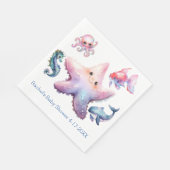 Aquatische vrienden servet (Hoek)