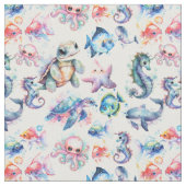 Aquatische vrienden stof (Close Up)