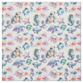 Aquatische vrienden stof (Swatch)