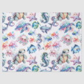 Aquatische vrienden tissuepapier (Voorkant)
