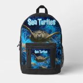  aquatische Zee schildpadden Bedrukte Rugzak (Voorkant)