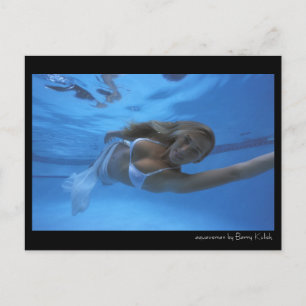 Aquawoman beroemd gemaakt door Barry Kulick Briefkaart