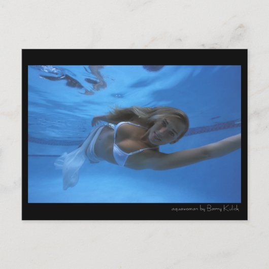 Aquawoman beroemd gemaakt door Barry Kulick Briefkaart (Voorkant)