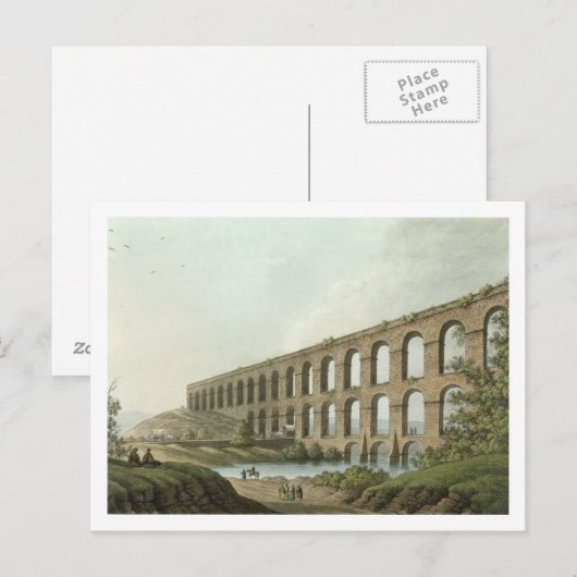 Aqueduct nabij Belgrado, Servië, bord 6 uit 'Uitzi Briefkaart (Voorkant / Achterkant)