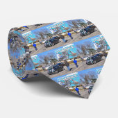 Aqueduct Racetrack op nieuwjaarsdag Stropdas (Opgerold)