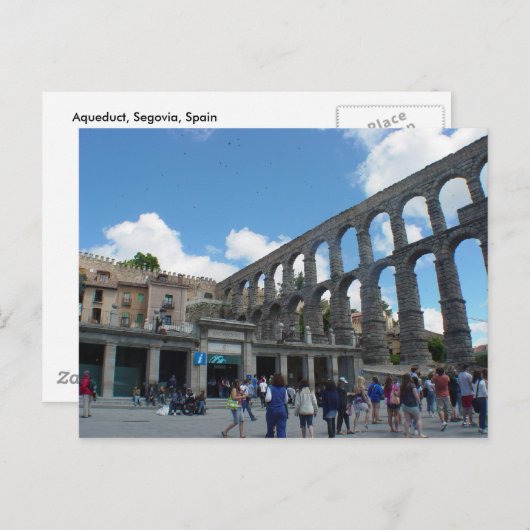 Aqueduct, Segovia, Spanje Briefkaart (Voorkant / Achterkant)