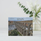 Aqueduct van Segovia in Oude Stad Segovia Spanje Briefkaart (Staand voorkant)