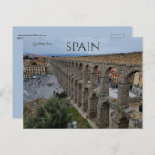 Aqueduct van Segovia in Oude Stad Segovia Spanje Briefkaart (Voorkant / Achterkant)