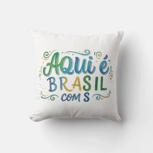 Aqui e Brasil com S Culture Kussen (Voorkant)