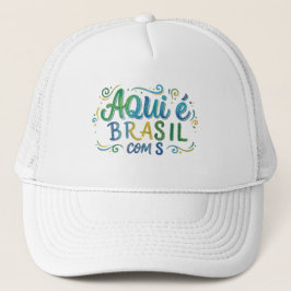 Aqui e Brasil com S Culture Trucker Pet