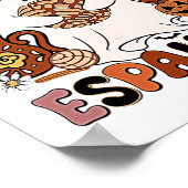 Aqui Espantan! Dia De Muertos Spaanse Mexicaanse H Poster (Hoek)