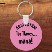 aqui estan las llaves mana sleutelhanger (Voorkant)
