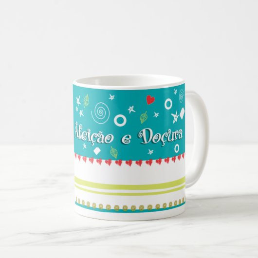 Aqui tem Afeição e Doçura Koffiemok (Voorkant rechts)