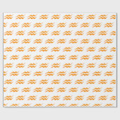 Aquiarius Golden Symbol Cadeaupapier (Vlak)