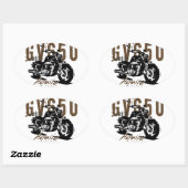 Aquila de adelaar ovale sticker (Vel)