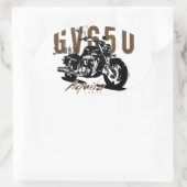 Aquila de adelaar ovale sticker (Tas)