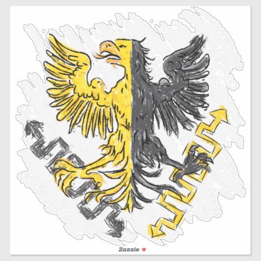 Aquila et Fulmen Sticker (Vel)