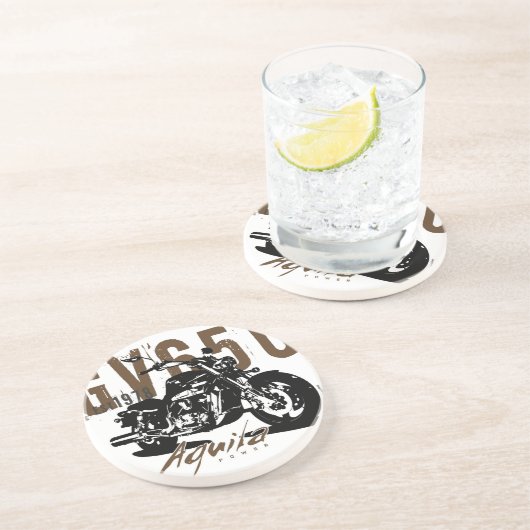 Aquila The Eagle Zandsteen Onderzetter (Zijkant)