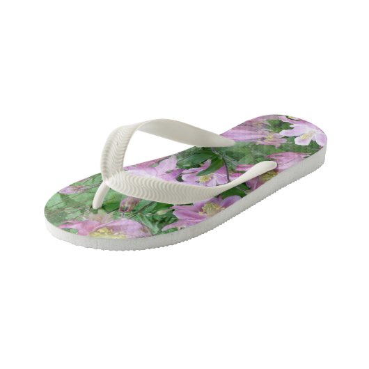 Aquilegia Bloem Kinder Teenslippers (Schuin)